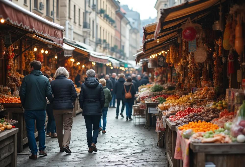 Polish street market