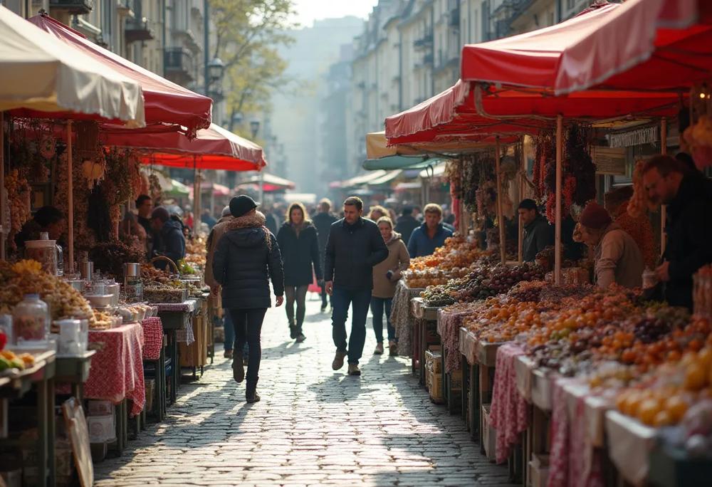 Polish street market